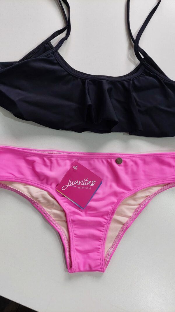 JUANITAS MALLA NIÑA TOP LISO + VEDETINA CLASICA - Imagen 2