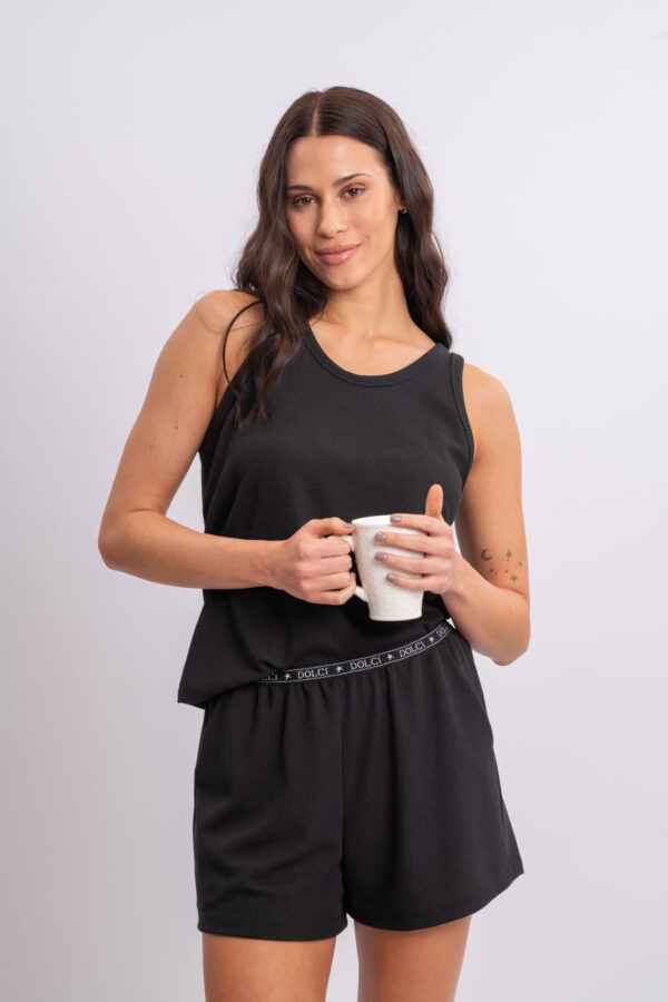 DOLCISIMA 1527 PIJAMA WAFLE CON CINTURA PERSONALIZADA