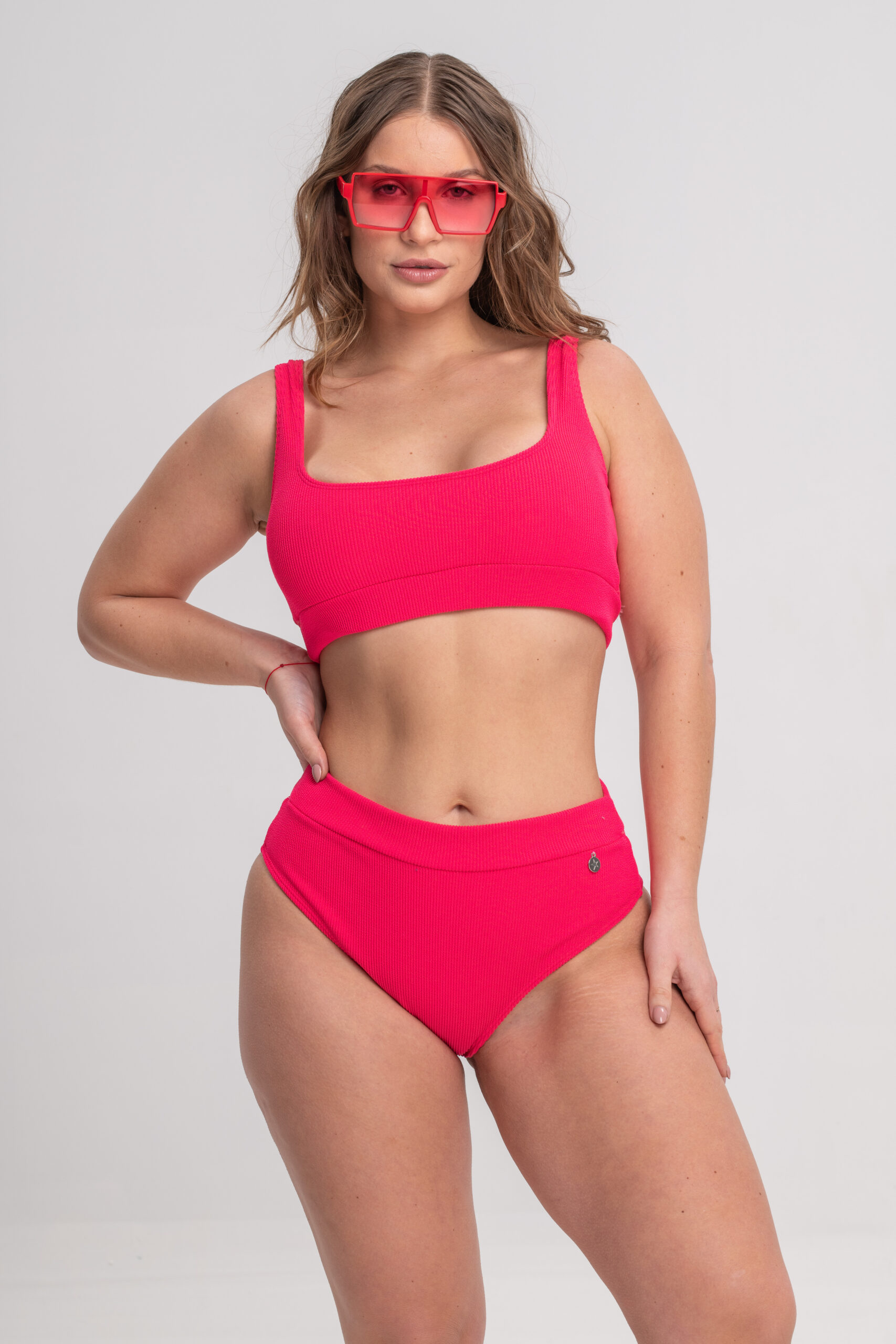 DOLCISIMA 889P CONJUNTO TOP Y BOMBACHA ALTA CON CINTURA AMERICANA TEXTURADA - Imagen 5