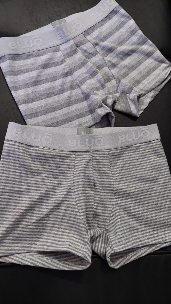 BLUO 23505 PACK X2 DE BOXERS DE ALGODON RAYADOS