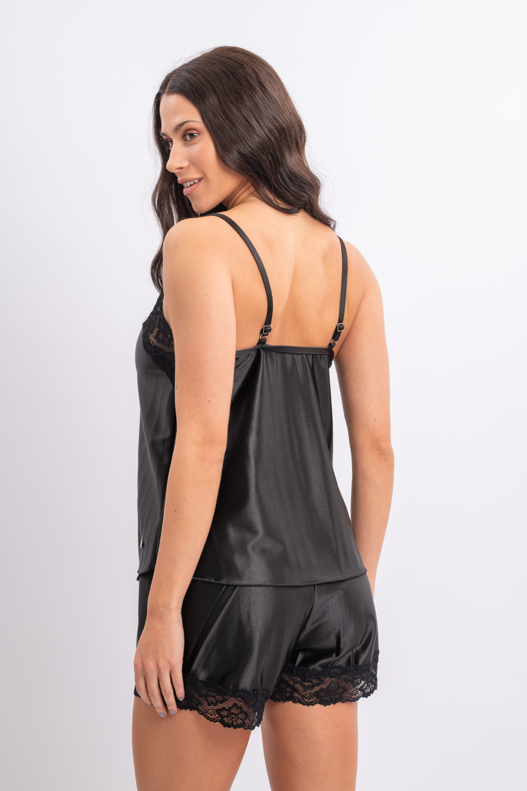 DOLCISIMA 1533L PIJAMA SATEN DE PUNTO Y PUNTILLA - Imagen 6