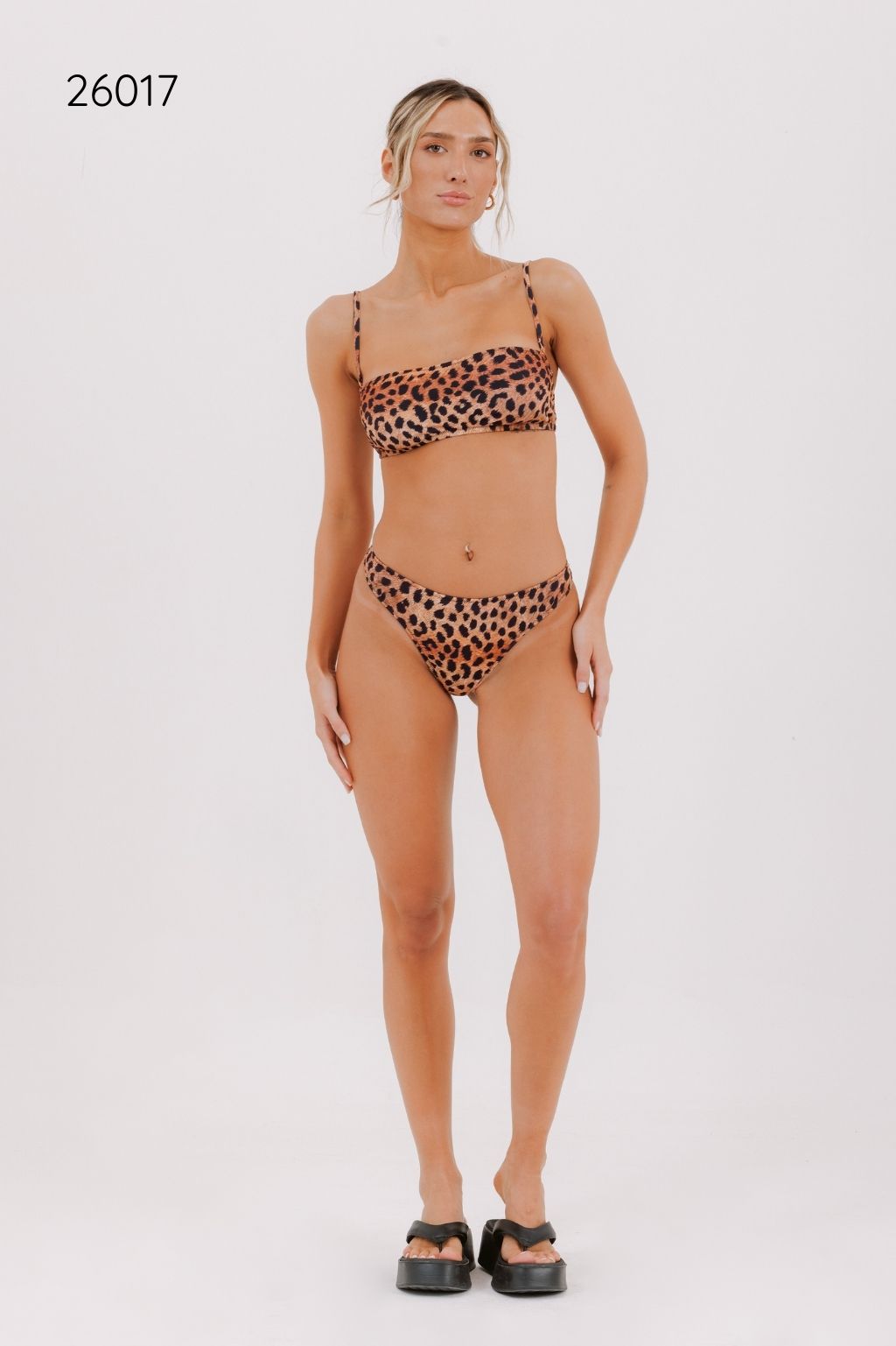 ANDRESSA SUMMER M26017 BANDEAU Y COLALESS TIRO ALTO ESTAMPADA - Imagen 16