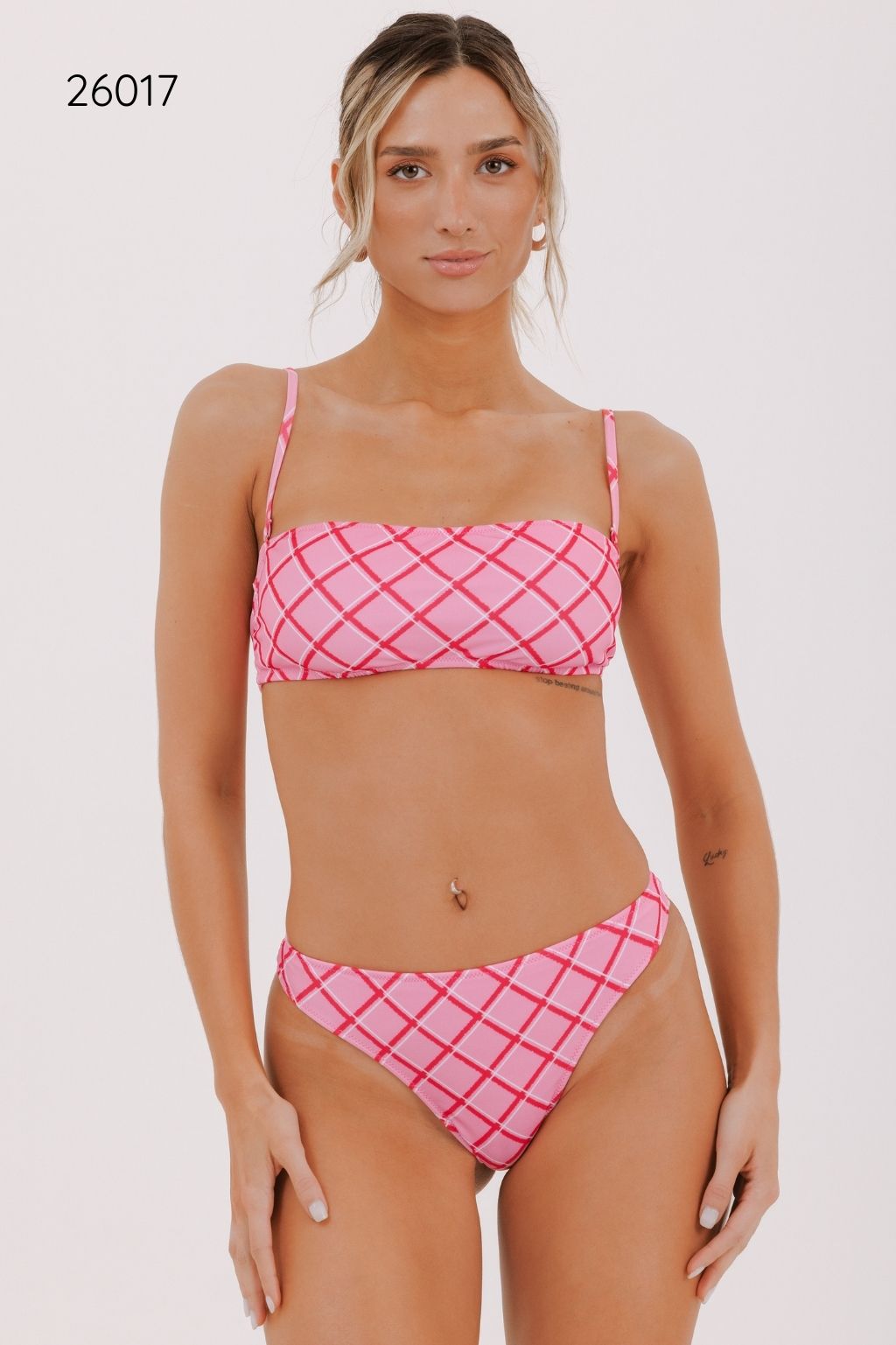 ANDRESSA SUMMER M26017 BANDEAU Y COLALESS TIRO ALTO ESTAMPADA - Imagen 10