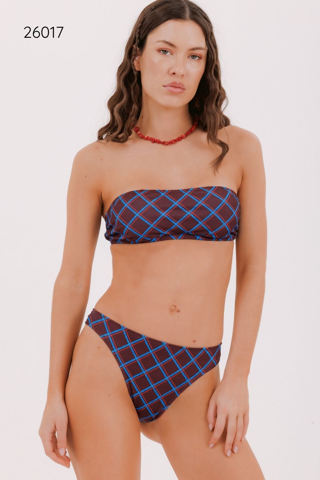 ANDRESSA SUMMER M26017 BANDEAU Y COLALESS TIRO ALTO ESTAMPADA - Imagen 5