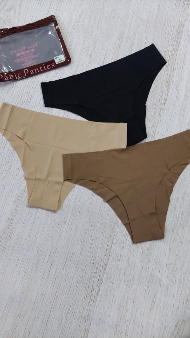 PANIC PANTIES #4 PACK X3 VEDETINA DE MICROFIBRA - Laser Cut - - Imagen 2