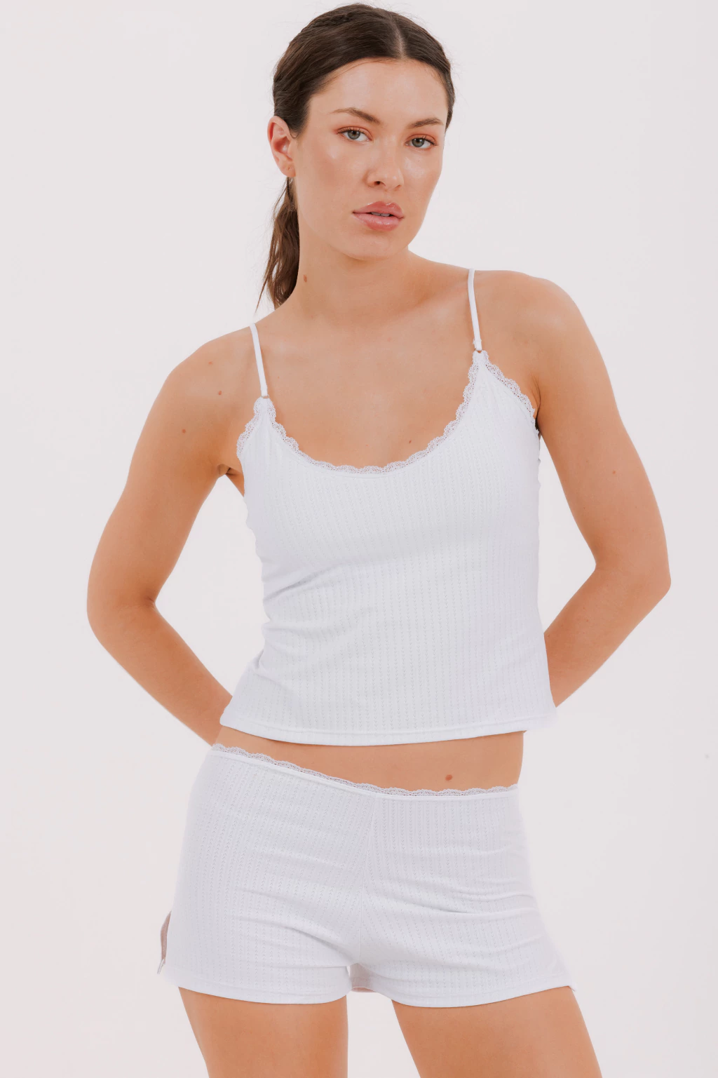 ANDRESSA A0546 MUSCULOSA BRETELERA Y SHORT DE MICROFIBRA DESAGUJADA - Imagen 11