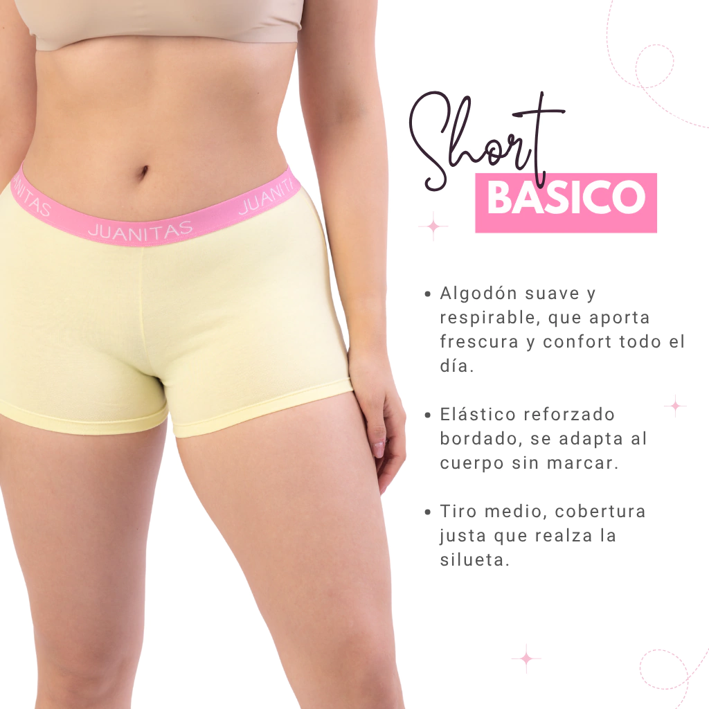 JUANITAS 201-60 SHORT DE ALGODON CON ELASTICO - Sports basic - Imagen 7