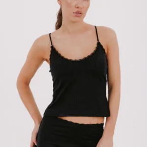 ANDRESSA A0546 MUSCULOSA BRETELERA Y SHORT DE MICROFIBRA DESAGUJADA