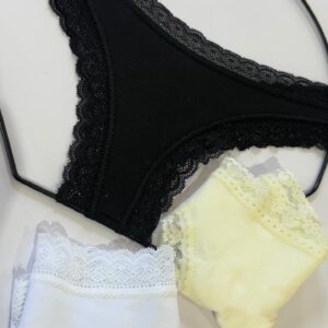 DQE 4320 PACK X3 LESS ENTERA DE ALGODÓN C/PUNTILLA