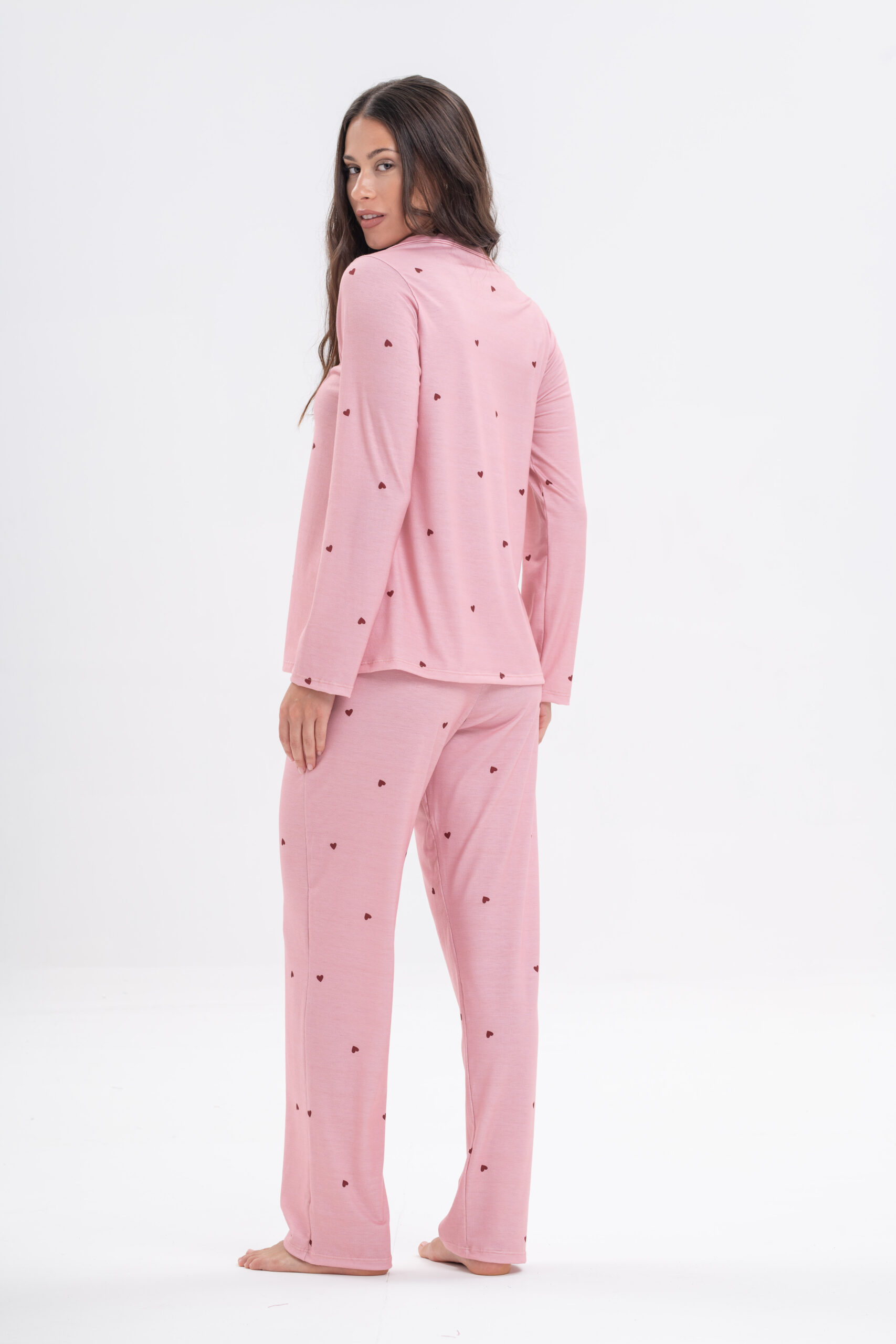 DOLCISIMA 1548L PIJAMA CAMISERO CORAZONES - Imagen 7