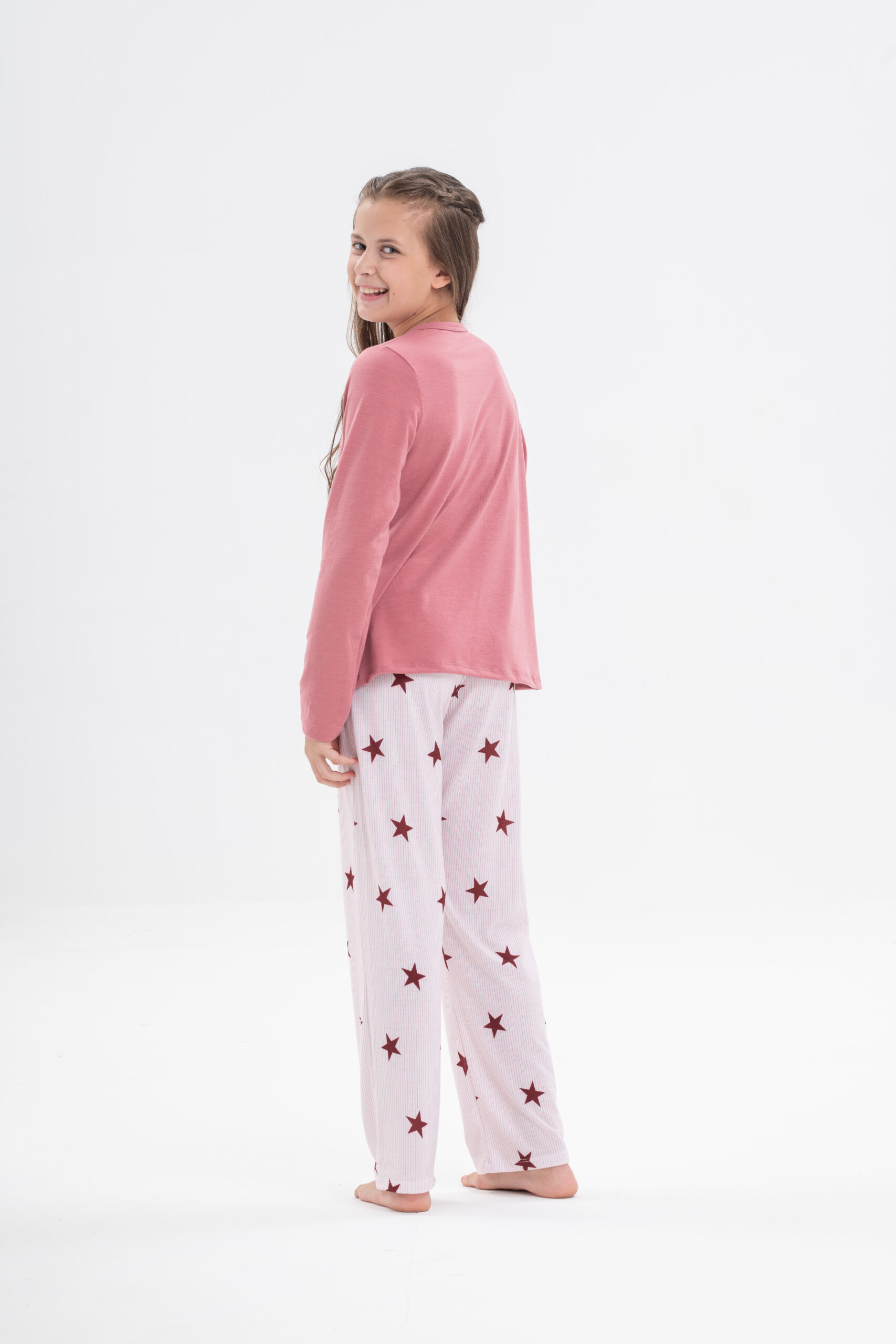 DOLCISIMA 1553NL PIJAMA PANTALON ESTAMPADO Y REMERA LISA - NIÑA/JUVENIL - Imagen 2