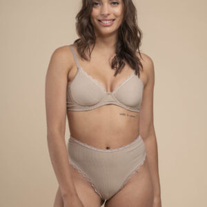 DOLCISIMA 915-33B LESS SUPER ALTA DE MICROFIBRA MORLEY CON PUNTILLA - Linea Arena