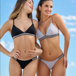 AVRIL KAURY 6004 CONJ. DE ALGODON TRIANGULO Y LESS CON ELASTICO LUREX