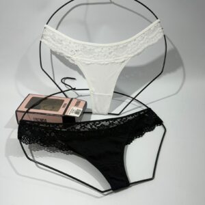 TRENDA P286 PACK X2 ALGODON Y LYCRA CON PUNTILLA