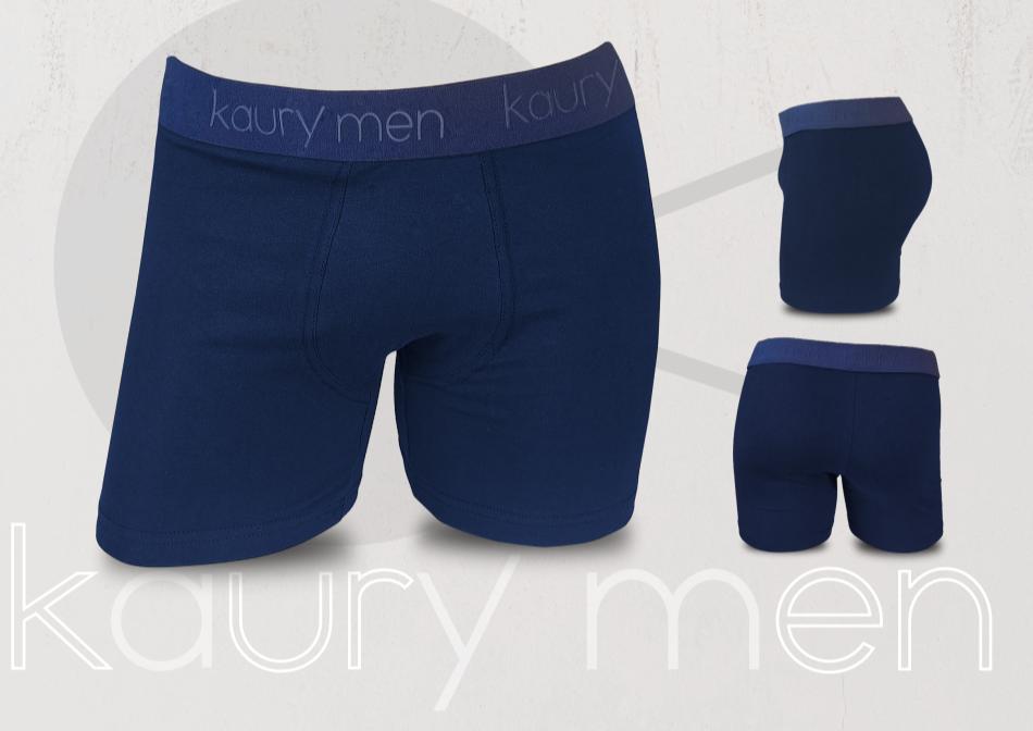 KAURY MEN K43 BOXER DE ALGODON LISO CON ELASTICO OPACO