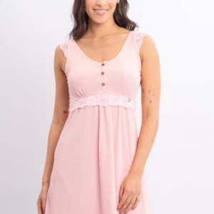 DOLCISIMA 1504L CAMISON MATERNAL MORLEY Y PUNTILLA
