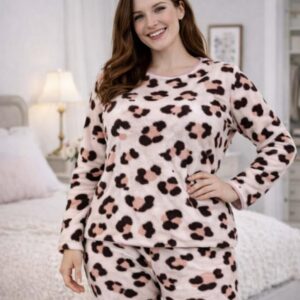 MAXIMA 3001 PIJAMA POLAR SOFT DAMA ESTAMPADO - Talles 2XL y 3XL