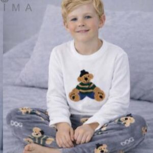 MAXIMA 3006 PIJAMA POLAR SOFT KIDS CON BORDADO - Talles 4 al 16