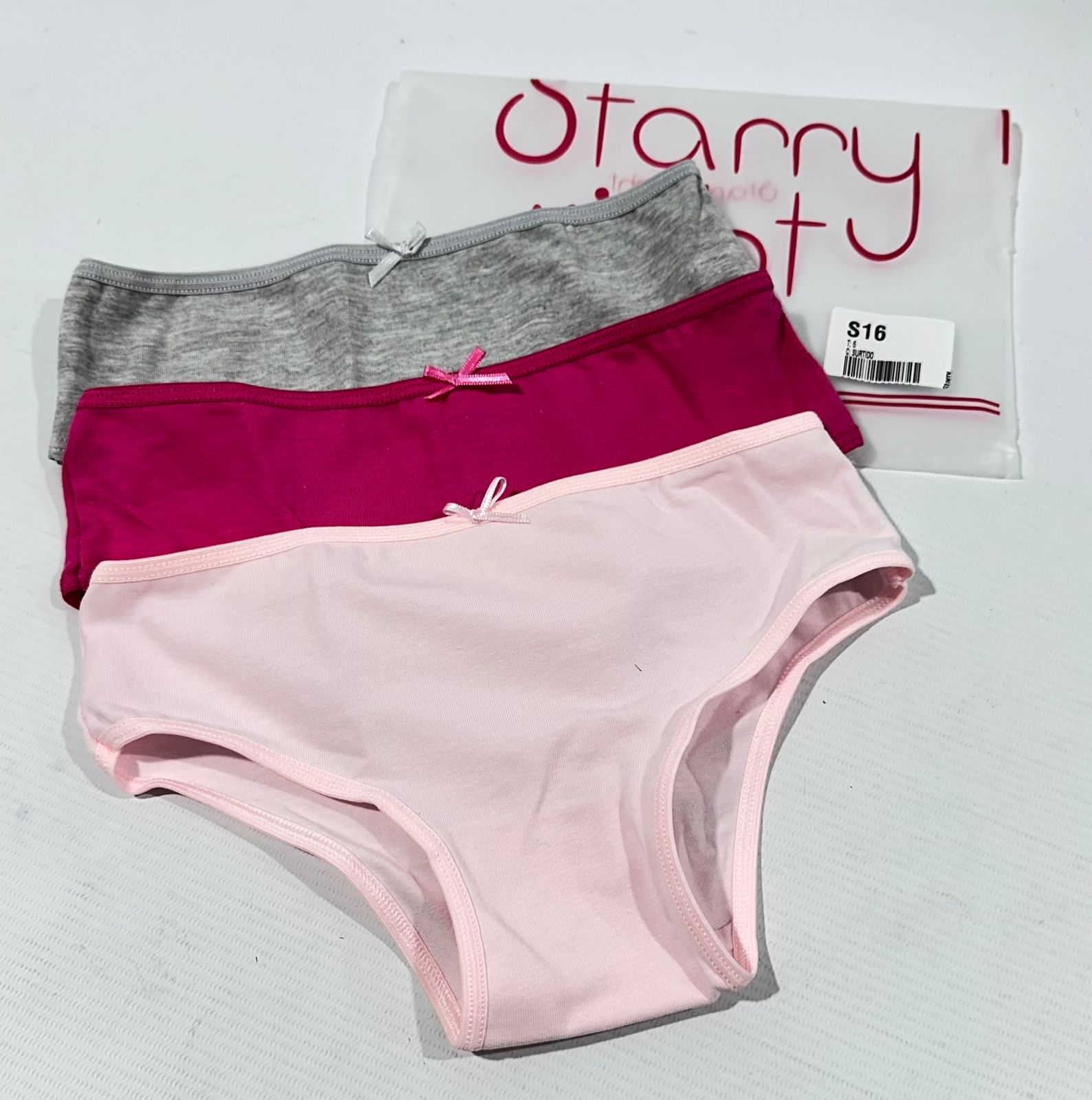 STARRY NIGHT S16 PACK X3 BOMBACHAS DE NENA DE ALGODON