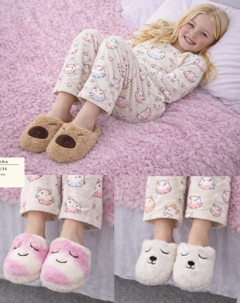 MAXIMA 3052 PANTUFLAS FANTASIA DE NIÑA - Talles 30/31 - 32/33 y 34/35