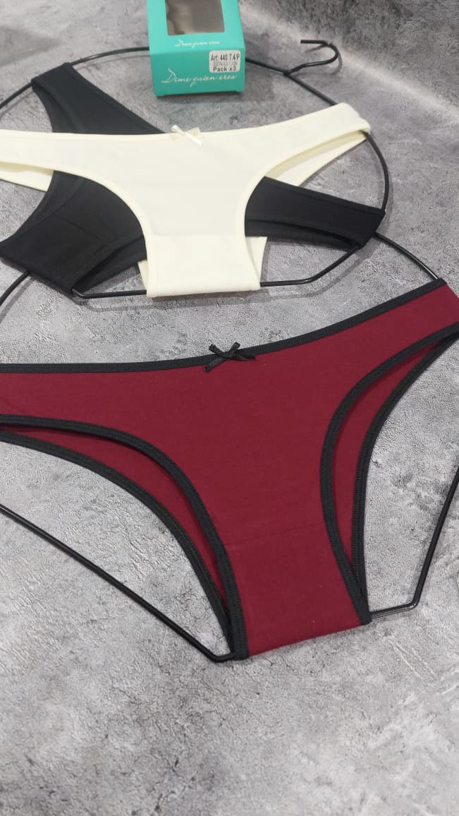 DQE 440 PACK X3 VEDETINA LISA ALGODON Y LYCRA
