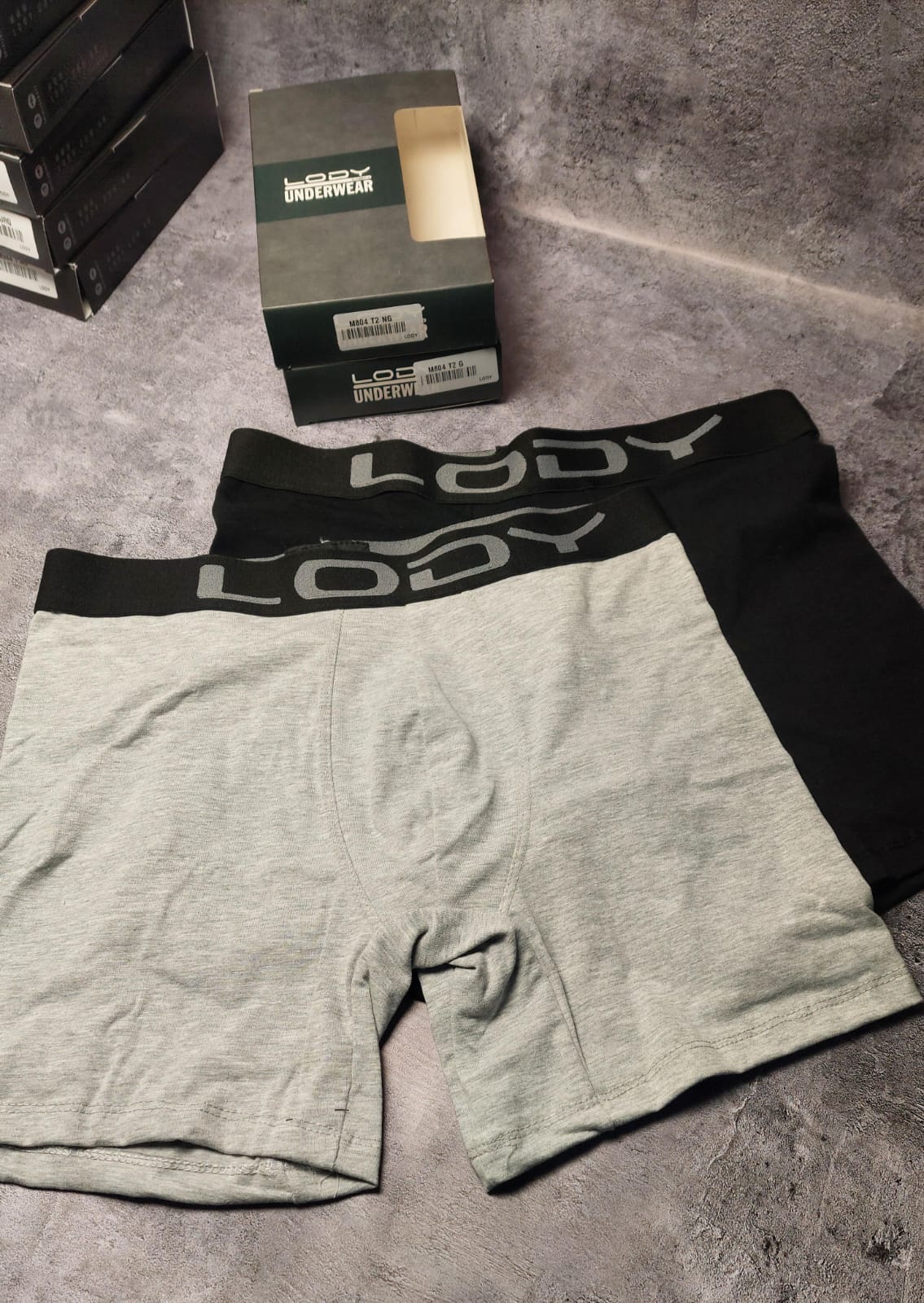 LODY MEN 804 BOXER DE ALGODON Y LYCRA LISO MEDIA PIERNA - Imagen 2
