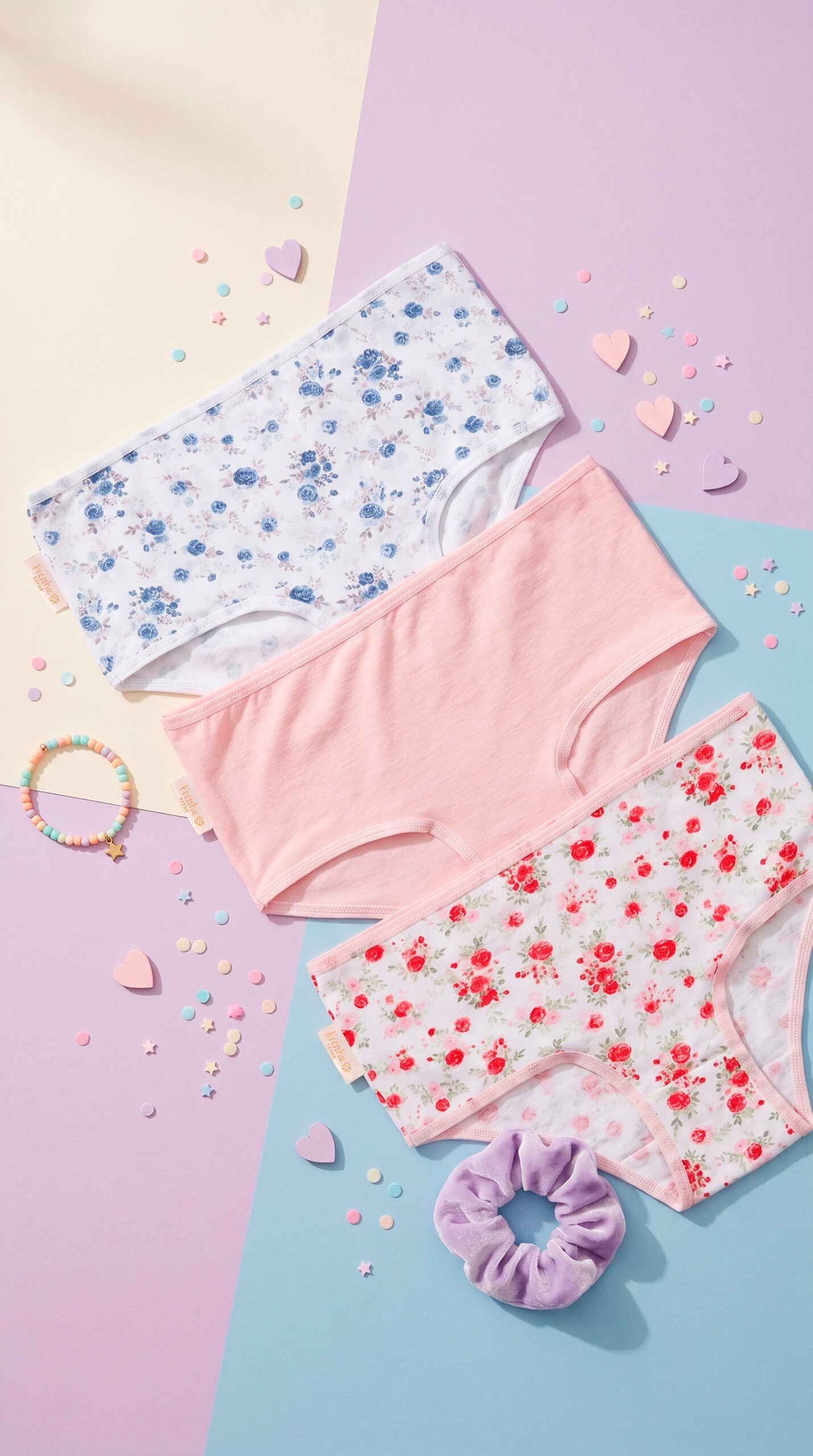 FRASHE KIDS 9015 PACK X3 DE BOMBACHA DE NENA ESTAMPA LIBERTY
