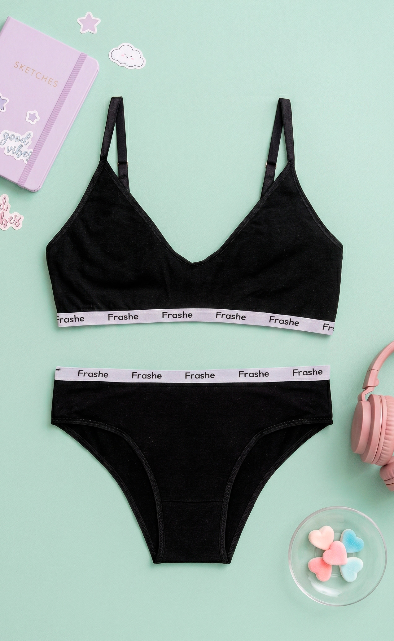 FRASHE KIDS 9020 CONJUNTO CON TAZA DESMONTABLE Y VEDETINA CON ELASTICO - Imagen 6