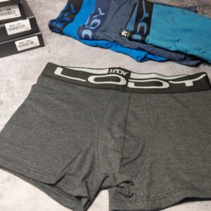 LODY MEN 944 BOXER DE ALGODON Y LYCRA EFECTO JASPEADO (Talle 5)