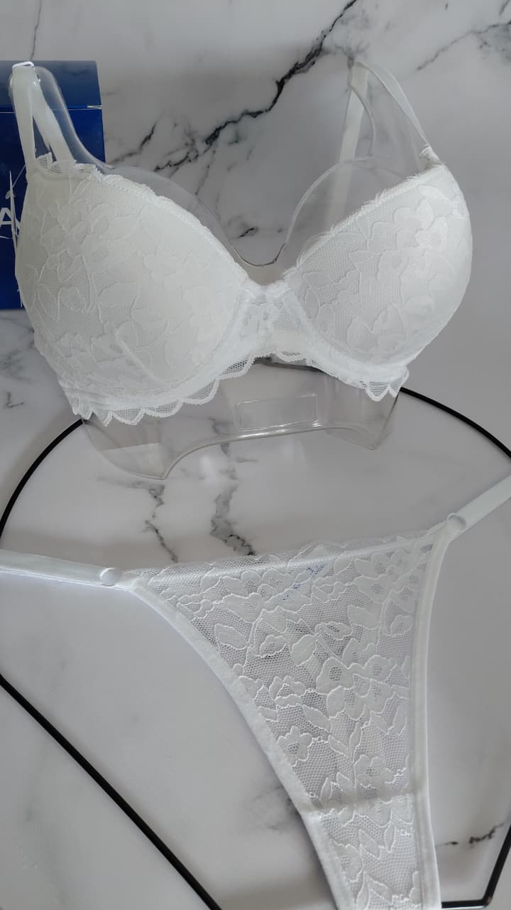 ANDRESSA A1279 CONJ. SOUTIEN SOFT CON ARO Y LESS REGULABLE DE PUNTILLA - Imagen 3